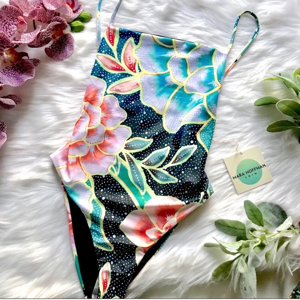 Mara Hoffman Arcadia Floral One Piece Swimsuit